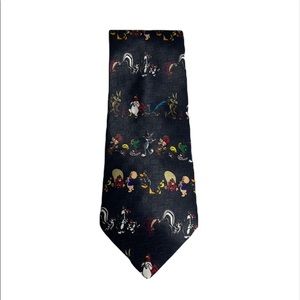 Black looney tune tie